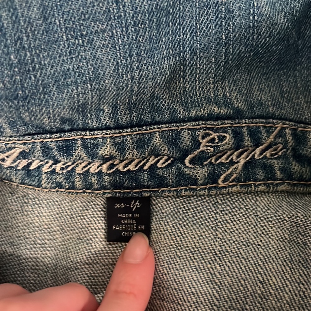 American Eagle jean Jacket XS - Picture 2 of 6